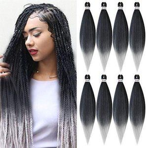 Pre-stretched Braiding Hair 26 Inches -8 Bundles Itch  Synthetic Fiber Hair Exte